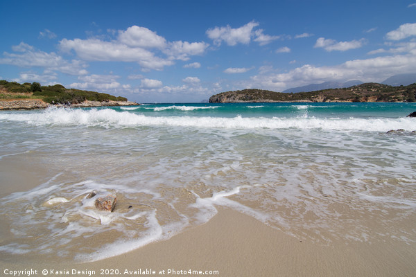 Voulisma Beach, Crete, Greece Picture Board by Kasia Design