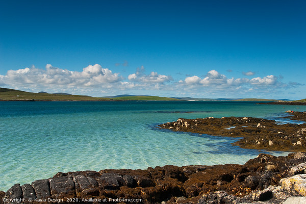 Turquoise Atlantic Waters, Berneray, Outer Hebride Picture Board by Kasia Design