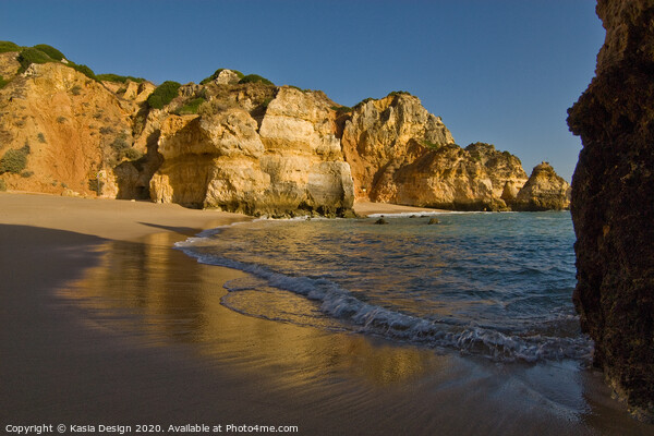 Early Morning: Praia do Camilo, Algarve, Portugal Picture Board by Kasia Design