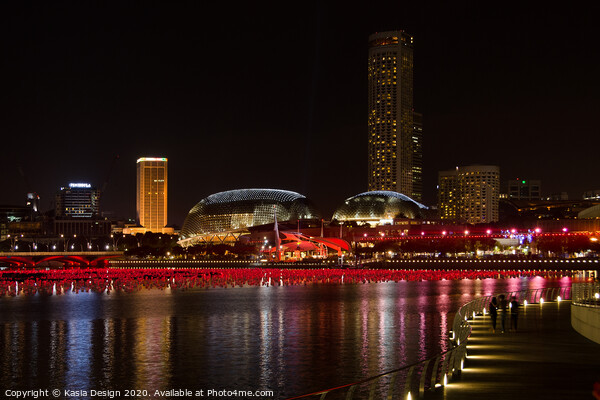 Marina Bay at New Year, Singapore Picture Board by Kasia Design