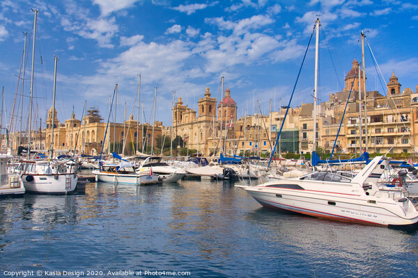 Malta: Vittoriosa Yachts and History Picture Board by Kasia Design