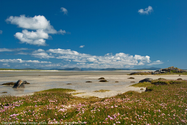 Tràigh Ear / East Beach at low tide, North Uist  Picture Board by Kasia Design
