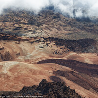 Buy canvas prints of El Teide View of the Caldera, Tenerife, Spain by Kasia Design