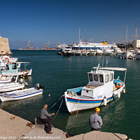 Buy canvas prints of Venetian Harbour, Heraklion, Crete, Greece by Kasia Design