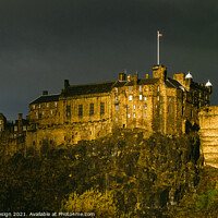 Buy canvas prints of Edinburgh Castle in November Light by Kasia Design