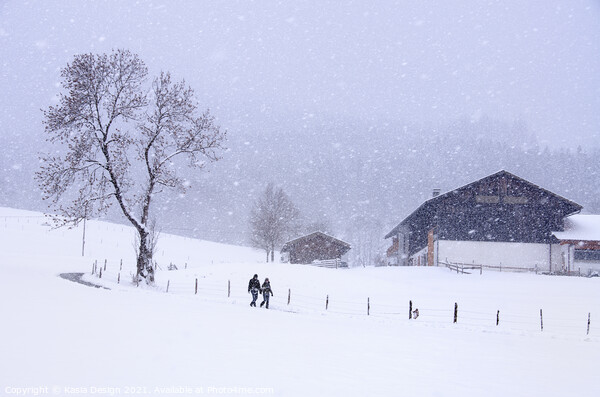 Walking in a Winter Wonderland Picture Board by Kasia Design