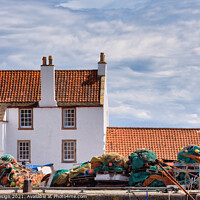 Buy canvas prints of Picturesque Pittenweem Harbour by Kasia Design