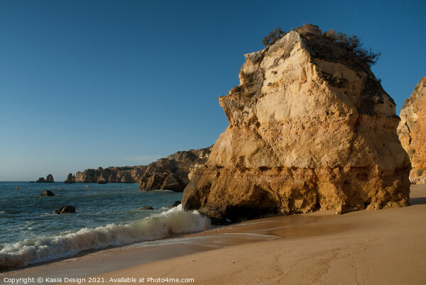 Praia de Dona Ana, Algarve, Portugal Picture Board by Kasia Design