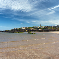 Buy canvas prints of St Andrews West Sands Beach by Kasia Design