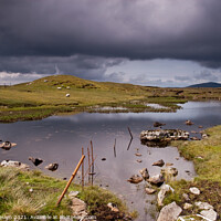 Buy canvas prints of Remote Loch, North Uist, Outer Hebrides, Scotland by Kasia Design