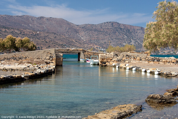 Crete: Bridge into the Blue Yonder Picture Board by Kasia Design