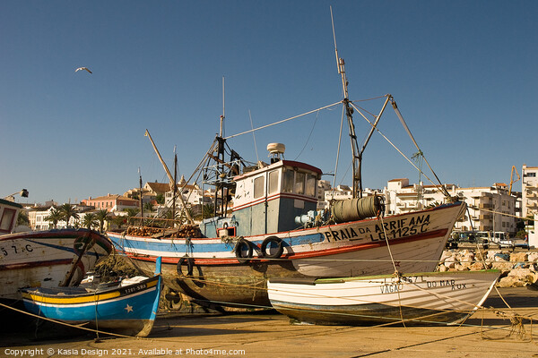 Old Harbour, Lagos, Algarve, Portugal Picture Board by Kasia Design