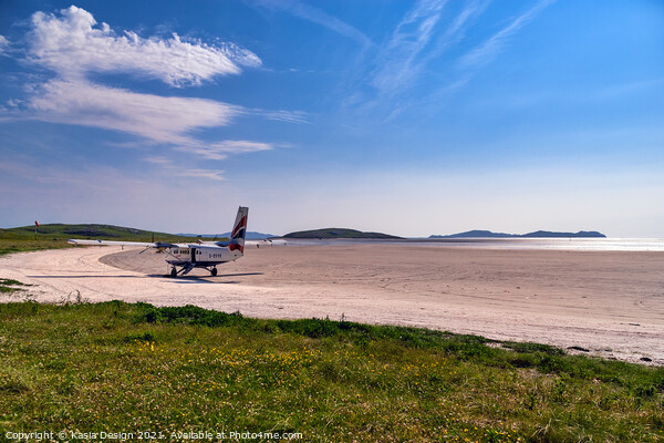 The Unique Beach Runway at Barra Airport Picture Board by Kasia Design