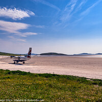 Buy canvas prints of The Unique Beach Runway at Barra Airport by Kasia Design