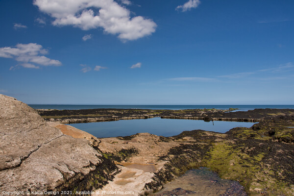 Tidal Pool St Andrews Picture Board by Kasia Design