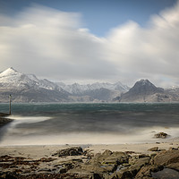 Buy canvas prints of View of the Cuillin Mountains from Elgol by Rosalind White