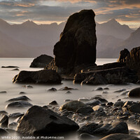 Buy canvas prints of Elgol Rocks, Isle of Skye by Rosalind White