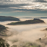 Buy canvas prints of Foggy Horseshoe Pass by Clive Ashton