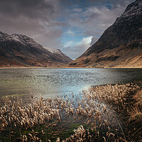 Buy canvas prints of Loch Achtriochtan, Glencoe in Winter by Clive Ashton