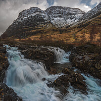 Buy canvas prints of River Coe in Winter by Clive Ashton