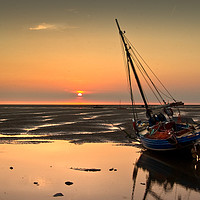 Buy canvas prints of Sunset at Meols by Clive Ashton