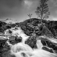 Buy canvas prints of Winter Waterfall by Clive Ashton