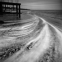 Buy canvas prints of Swirls around the jetty by Clive Ashton