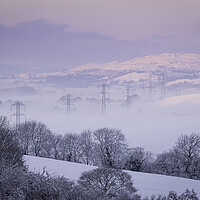 Buy canvas prints of Pylons in the Mist by Clive Ashton