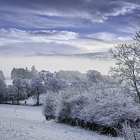 Buy canvas prints of Winter mountain landscape by Clive Ashton