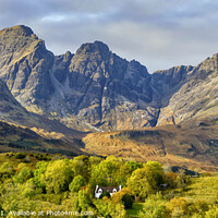Buy canvas prints of Bla Bheinn in Autumn, from Torrin by Chris Drabble