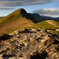 Buy canvas prints of Early light at Catbells by Chris Drabble