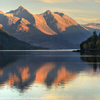 Buy canvas prints of The Five Sister's reflected in Loch Alsh by Chris Drabble