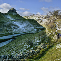 Buy canvas prints of Peter's Stone in Winter shadows by Chris Drabble
