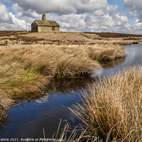 Buy canvas prints of Oaking Clough Waterworks house by Chris Drabble