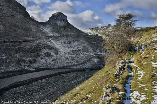 Peter's Stone in Cressbrook Dale Picture Board by Chris Drabble