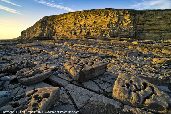 Dunraven Bay Picture Board by Chris Drabble