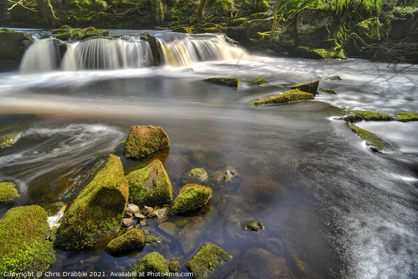 The waterfall at Yorkshire Bridge Picture Board by Chris Drabble
