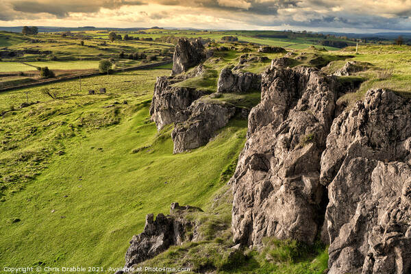 Autumn skies at Harborough Rocks Picture Board by Chris Drabble