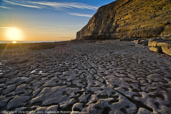 Dunraven Bay Picture Board by Chris Drabble