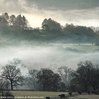Buy canvas prints of Morning mist in the Derwent Valley by Chris Drabble