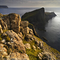 Buy canvas prints of Neist Point at sunset by Chris Drabble