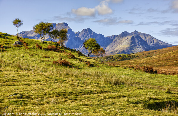 Bla Bheinn from the Torrin road Picture Board by Chris Drabble