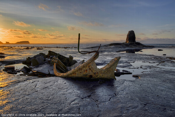 The wreck of the Admiral Von Tromp and Black Nab a Picture Board by Chris Drabble