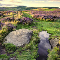 Buy canvas prints of Millstone Edge in Summer light by Chris Drabble