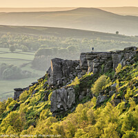 Buy canvas prints of Curbar Edge Sunset by Chris Drabble
