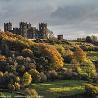 Buy canvas prints of Riber Castle in last light by Chris Drabble