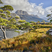Buy canvas prints of Slioch from the Loch Maree  by Chris Drabble