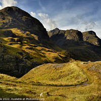 Buy canvas prints of The Three Sisters of the Bidean Nam Bian by Chris Drabble