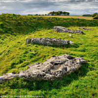 Buy canvas prints of Arbor Low in late summer by Chris Drabble
