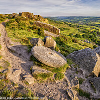 Buy canvas prints of Abandoned Millstone at Curbar Edge by Chris Drabble